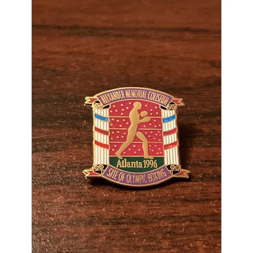 1996 Atlanta Olympics‎ Alexander Memorial Coliseum Boxing Site Lapel Hat Pin